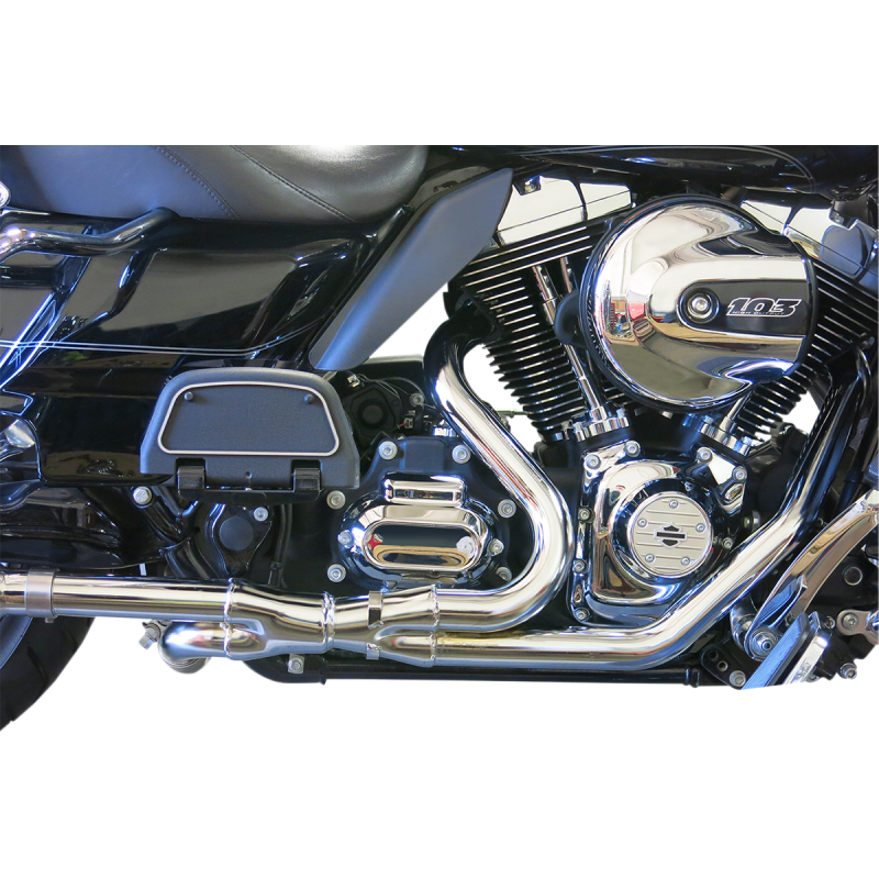 BASSANI XHAUST 09-16 FLH HEADPIPES 2X2 CHROME 1F14A