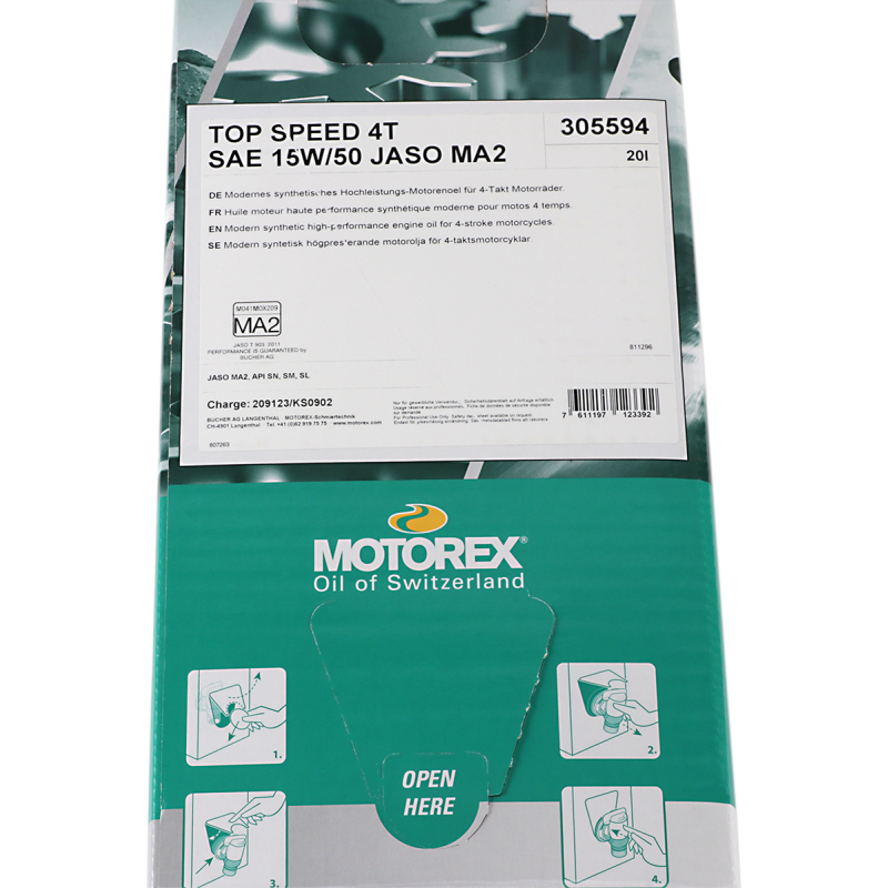 MOTOREX MOTOREX TOP SPEED 4T 15W50 20L 305594