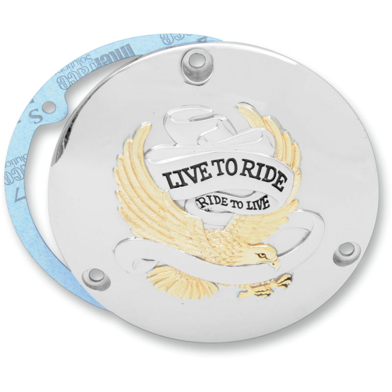 DRAG SPECIALTIES 70-98 B/T GOLD LIVE TO RIDE DERBY CVR 1107-0156
