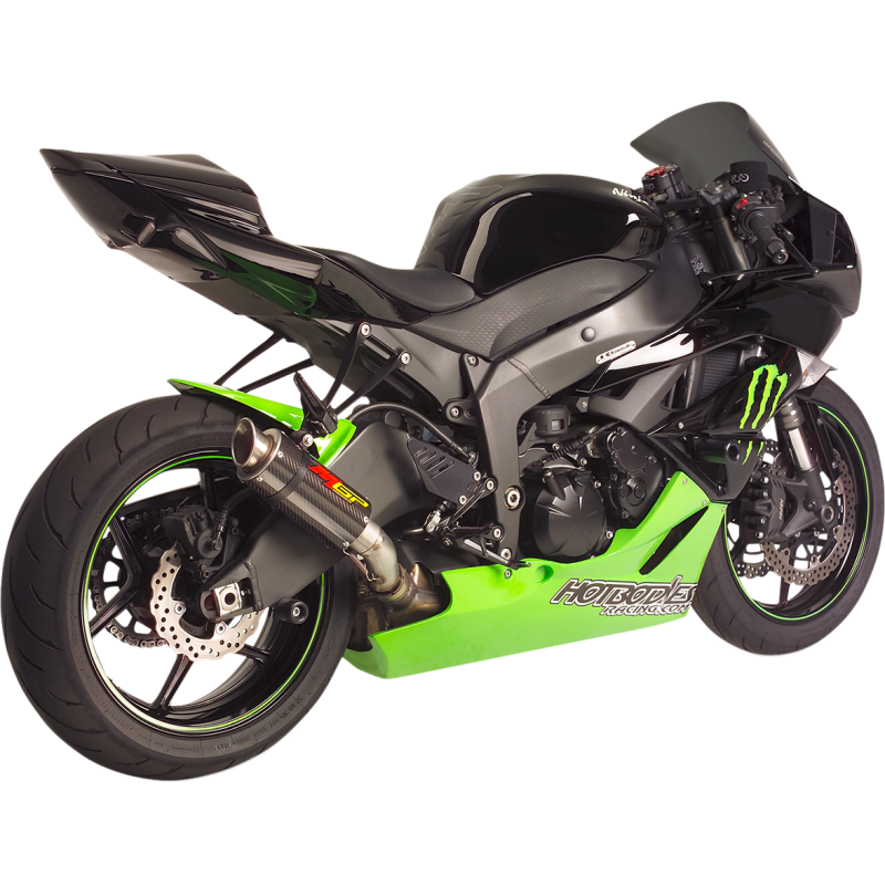 HOT BODIES SLIP-ON MATTE CARBON MGP STINGER KAW ZX6R 09-19 50901-2405