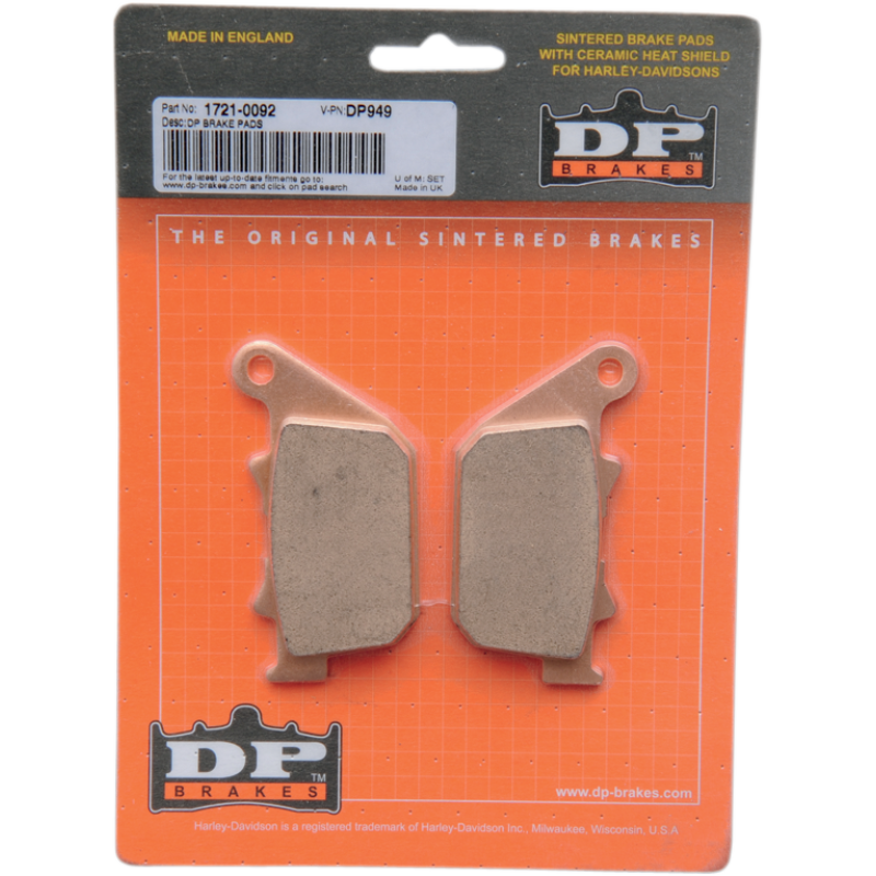 DP BRAKES DP949 STANDARD COMPOUND BRAKE PAD SET DP949