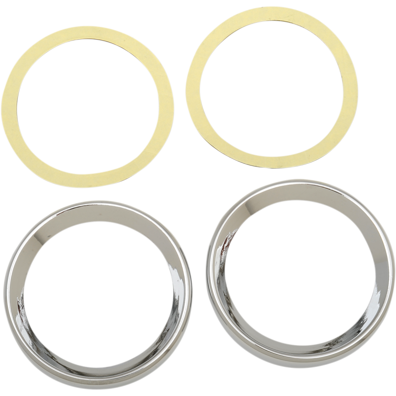 DRAG SPECIALTIES 96-99 GAUGE BEZELS F/3-5/8"DIA GAUGE PR 2202-0060
