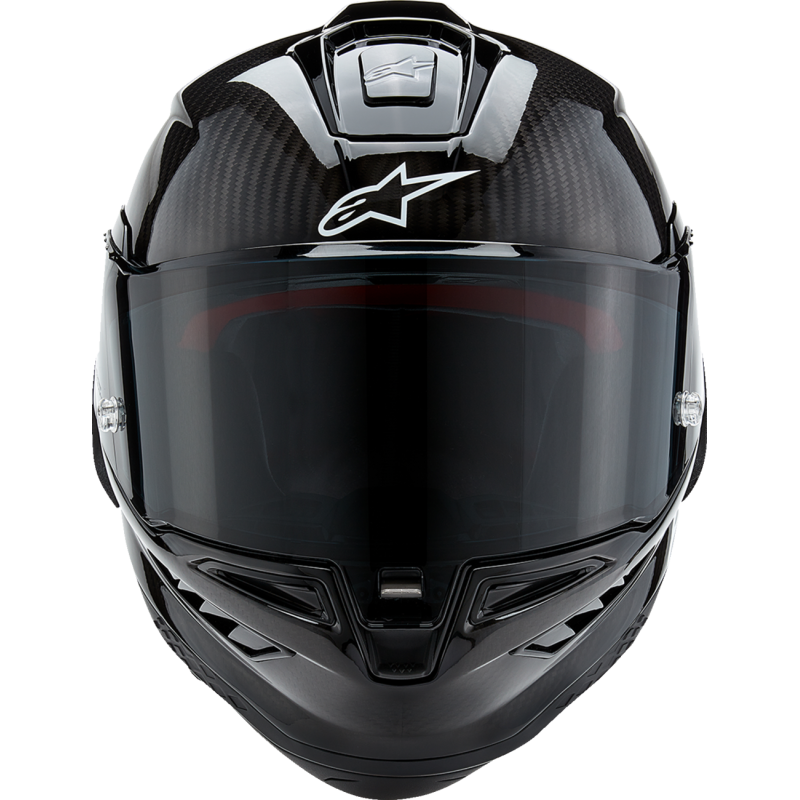 ALPINESTARS (ROAD) S-R10 SOLID HELMET BLK CARB M&G L 8200124-1902-L