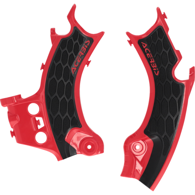 ACERBIS FRAME GUARDS- X-GRIP CRF450R:25-25 RED/BLACK 2986181018