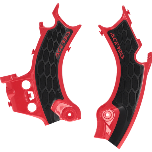 ACERBIS FRAME GUARDS- X-GRIP CRF450R:25-25 RED/BLACK 2986181018