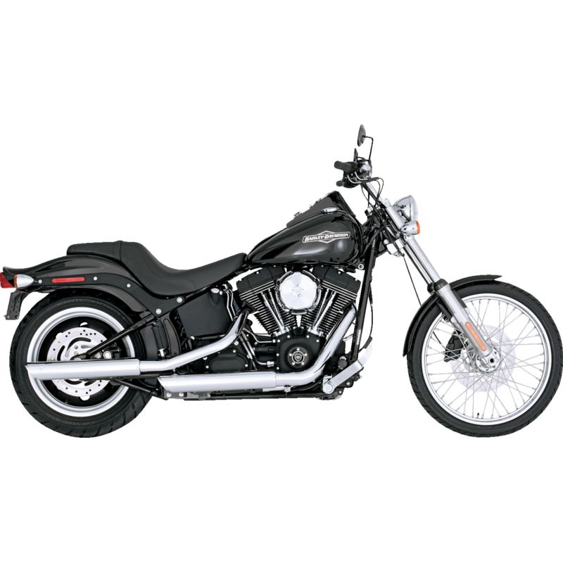 VANCE & HINES MUFFLERS 3" TWIN SLASH CHROME SOFTAIL 16834
