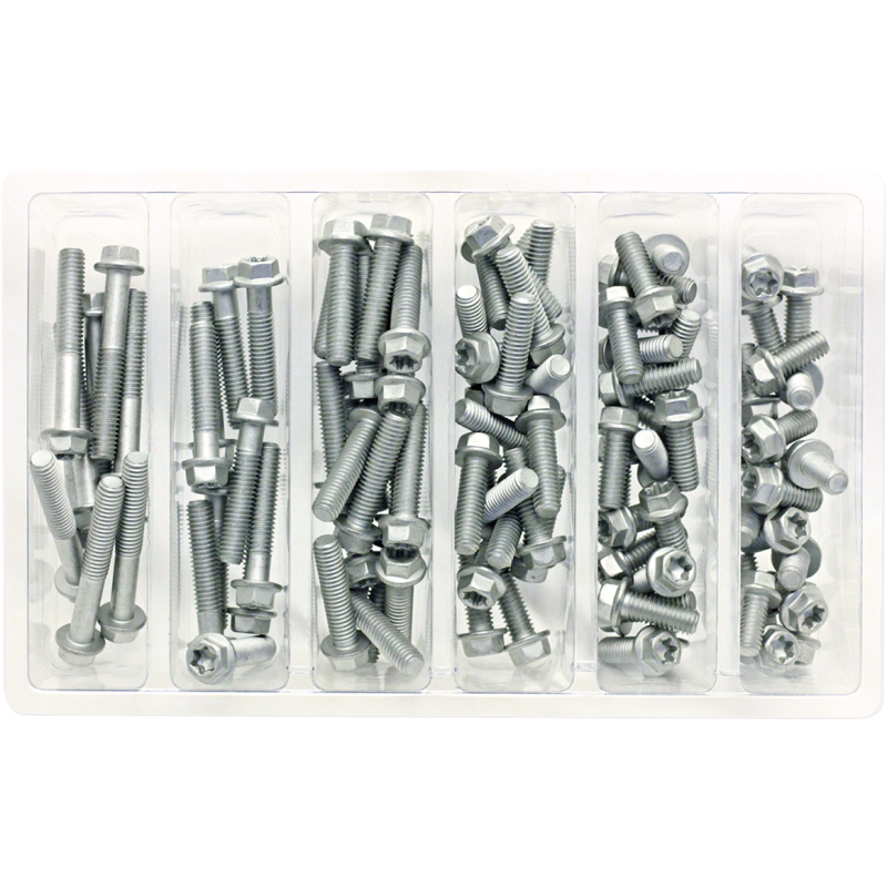 BOLT M6 EURO STYLE FLANGE BOLT ASSORTMENT (KT) SV-M6EURO