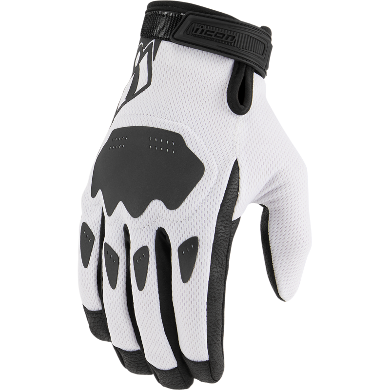 ICON HOOLIGAN CE GLOVE WHITE LG 3301-4392