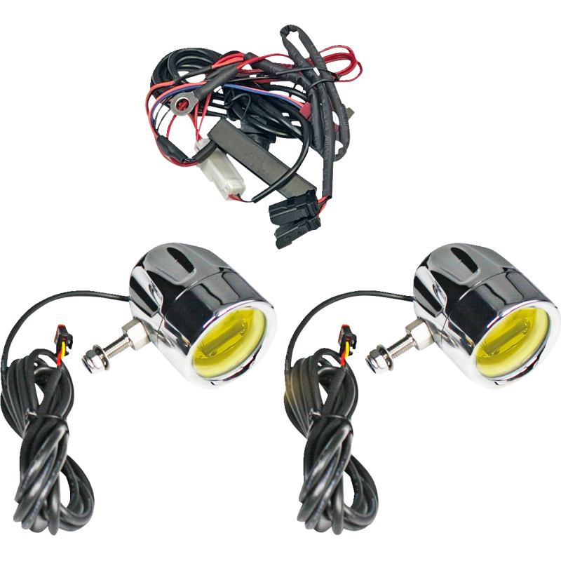 CUSTOM DYNAMICS LIGHT FOG CHRM/ YELW UNIV  PR PB-FOG-UNV-YC