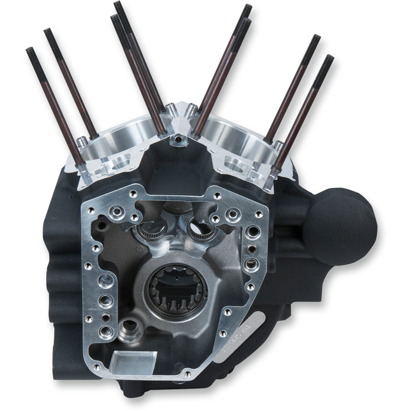 S&S CYCLE CRCASE,ASSLY,4-1/8" BOR,STK BLT PATT,PACK,WBLK,06-17 DYNA 310-0856