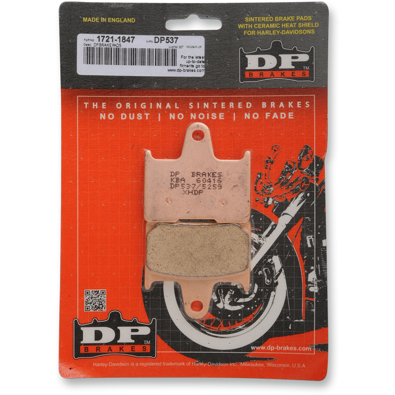 DP BRAKES DP537 STANDARD COMPOUND BRAKE PAD SET DP537