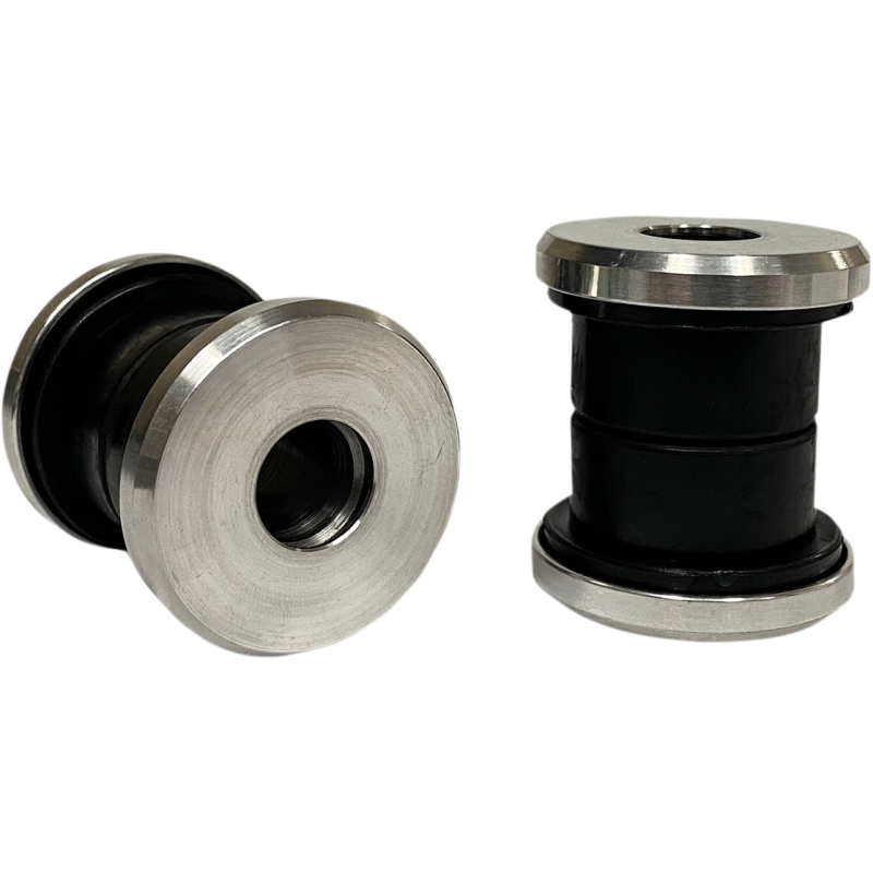 PRO-ONE PERF.MFG. HANDLEBAR RISER DAMPER KIT, WITH RAW BILLET ALUMCAPS, 103070RAW