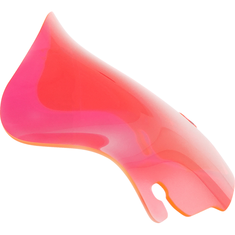 KLOCK WERKS KOLOR FLARE WINDSHIELD FLH 6.5" PINK ICE KWW-01-0640