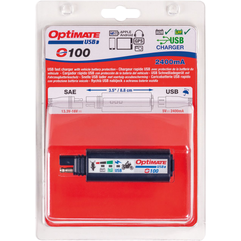 TECMATE OPTIMATE UNIVERSAL USB CHARGER O-100V3