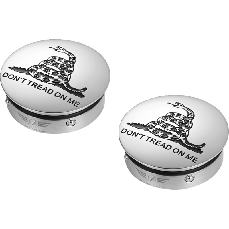 FIGURATI DESIGNS HARLEY-DAVIDSON DON’T TREAD ON ME CUSTOM SWING ARM COVERS FD40-DTOM-SS