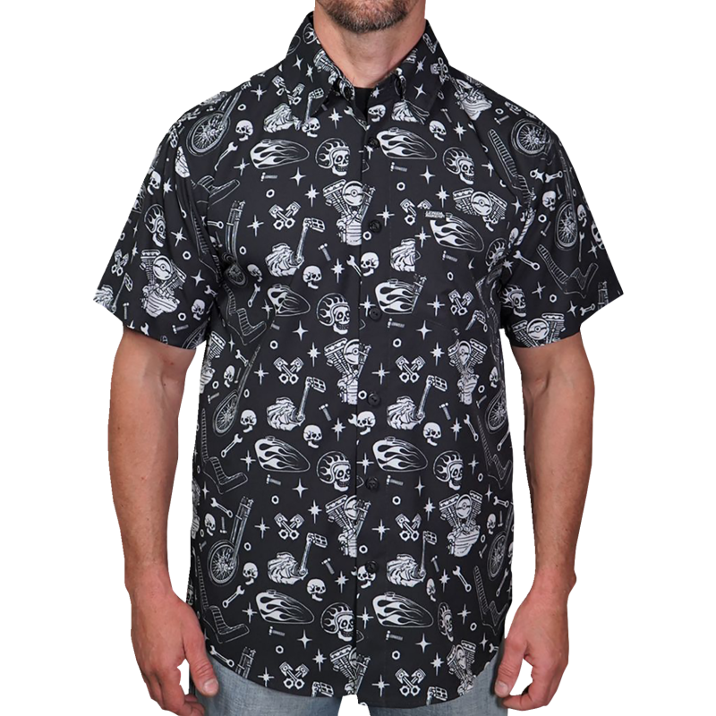 LETHAL THREAT SHIRT CHOPSHORT BLK 3X MG60131XXXL
