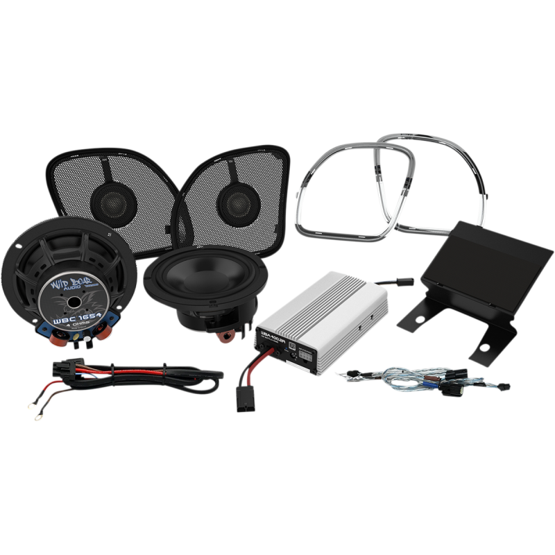 WILD BOAR AUDIO WBA 2 SPEAKER/400 WATT AMP KIT FOR 15-23 FLTR WBARG KIT.2R