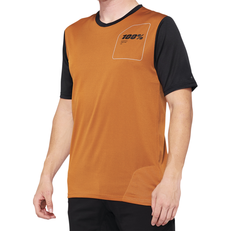 100% RIDECAMP JERSEY TERRACOTTA/BLACK LG 40027-00017