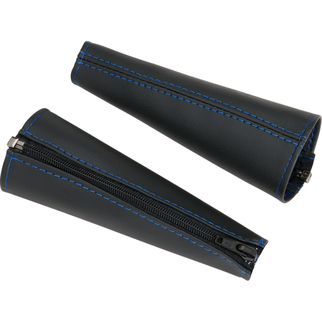 SHOW CHROME SEAT BELT COVERS BLUE H44-5BLUE