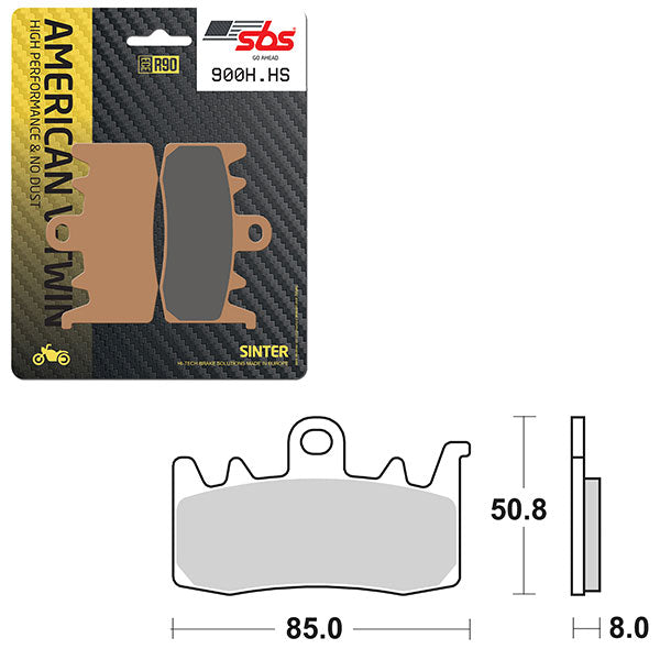 SBS HIGH PERFORMANCE & NO DUST SINTER BRAKE PAD  6550900100