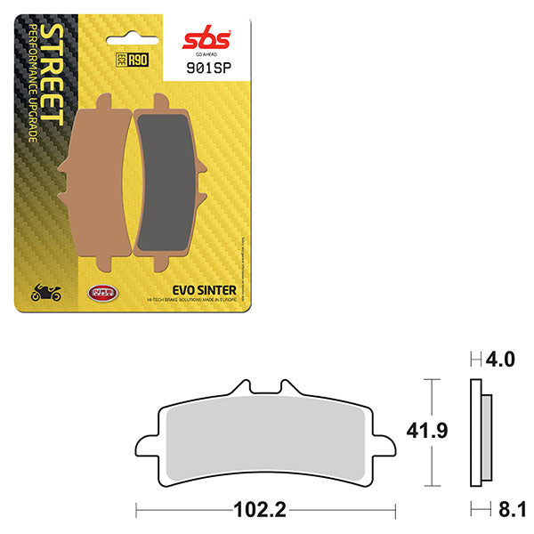 SBS SP EVO SINTER BRAKE PAD  6390901108