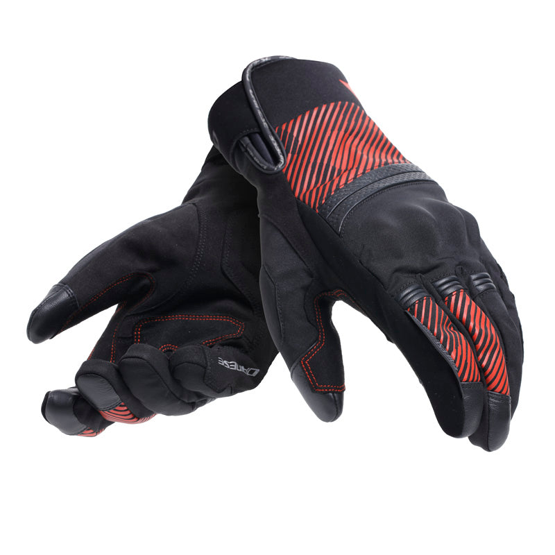 DAINESE FULMINE D-DRY GLOVES - BLACK/RED (S) 18100009-684-S