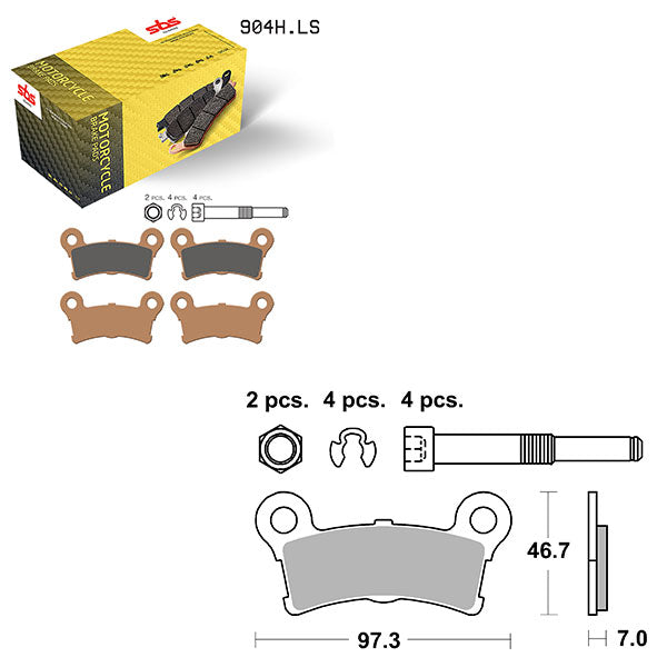 SBS HIGH PERFORMANCE & NO DUST SINTER BRAKE PAD  6560904100