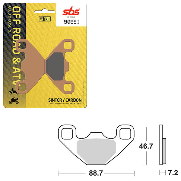 SBS ATV/UTV SINTER BRAKE PAD  6240906100