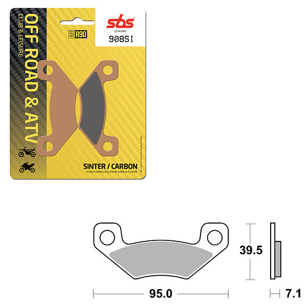 SBS ATV/UTV SINTER BRAKE PAD  6240908100
