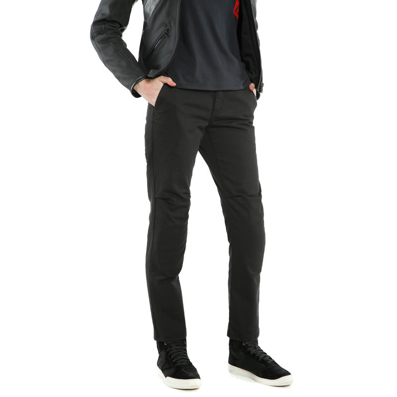 DAINESE CHINOS LADY TEX PANTS - BLACK (32) 2755145-001-32