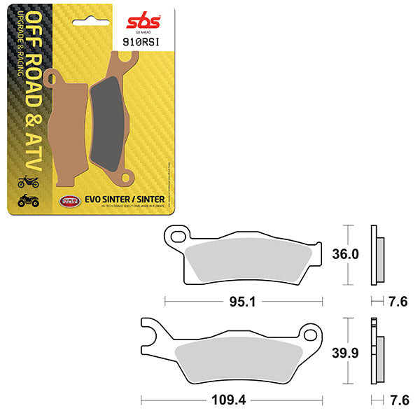 SBS EVO SINTER BRAKE PAD  6280910100