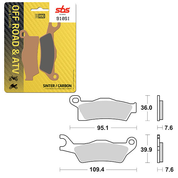 SBS ATV/UTV SINTER BRAKE PAD  6240910100