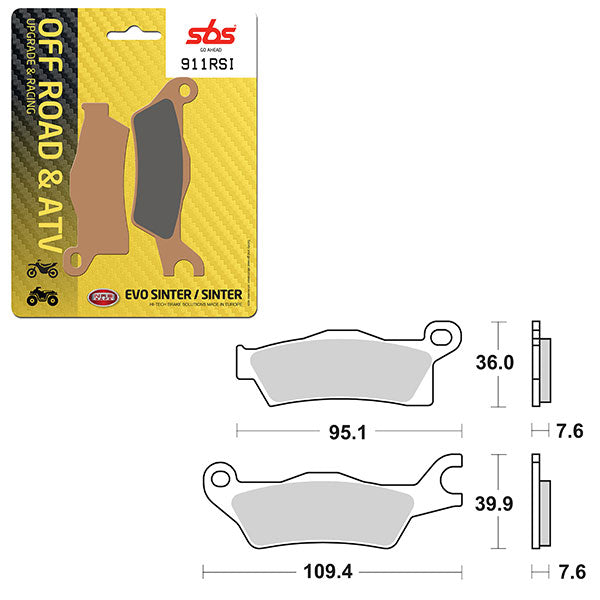 SBS EVO SINTER BRAKE PAD  6280911100