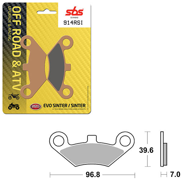 SBS EVO SINTER BRAKE PAD  6280914100
