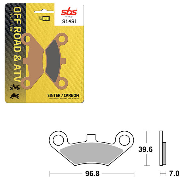 SBS ATV/UTV SINTER BRAKE PAD  6240914100