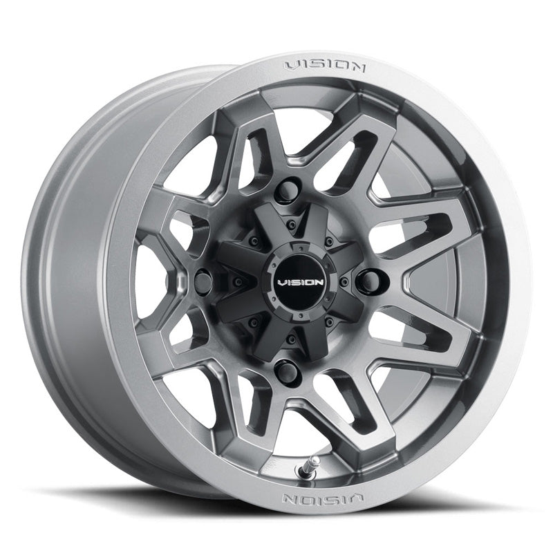 VISION WHEELS XUTV WHEEL SE7EN 416 14X7 4/136 (5.5+1.5) GUNMETAL 416-147136GM5_5