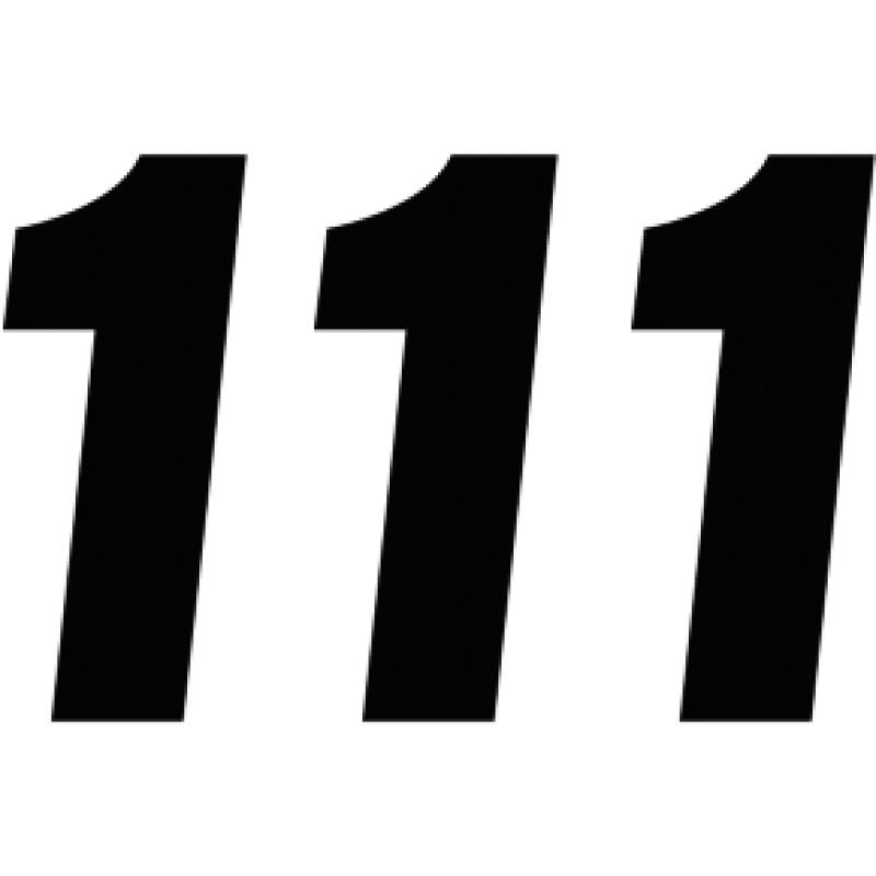 FACTORY EFFEX FACTORY 6" NUMBER BLACK #1 08-90041
