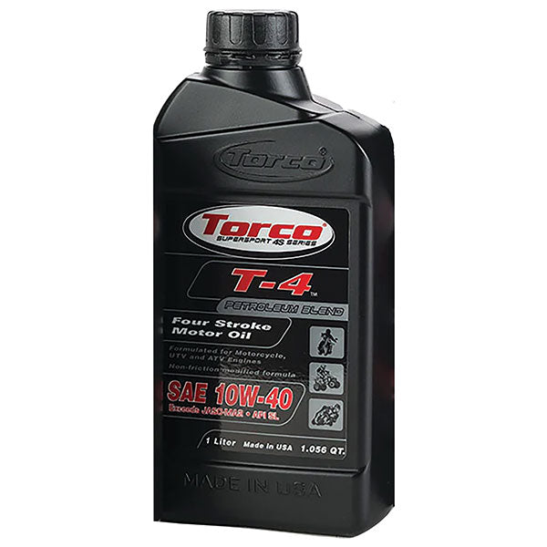 TORCO T-4 FOUR STROKE MOTOR OIL 12PK 10W40 1L T611040C