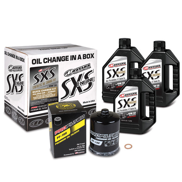MAXIMA RACING OILS SXS QUICK CHANGE OIL KIT 10W50 POLARIS 90-219013