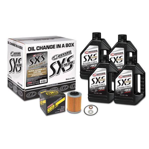 MAXIMA RACING OILS SXS QUICK CHANGE OIL KIT 10W50 CAN-AM 90-219013-CA