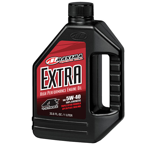 MAXIMA RACING OILS EXTRA SYNTHETIC 4-STROKE ENGINE OIL 5W40 1L 30-17901-1