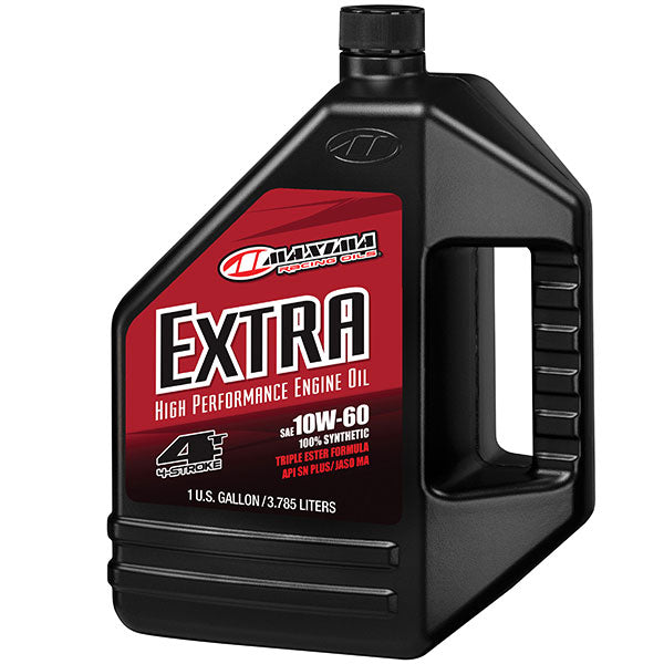 MAXIMA RACING OILS EXTRA SYNTHETIC 4-STROKE ENGINE OIL 10W60 128 OZ 30-309128-1
