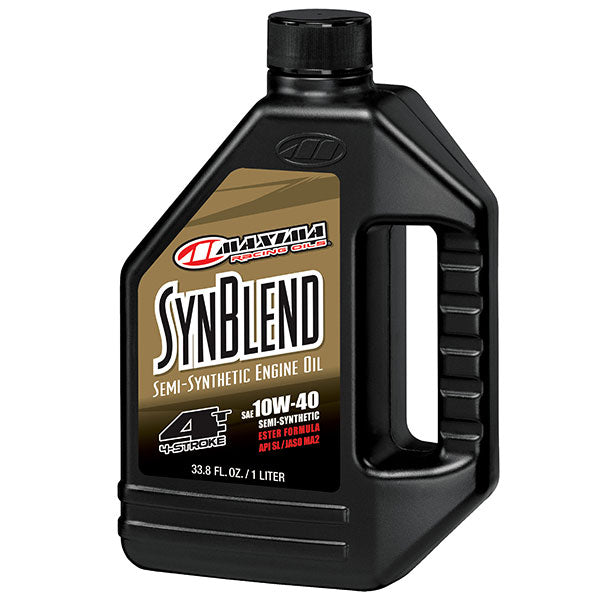 MAXIMA RACING OILS SYNTHETIC BLEND ESTER 4-STROKE ENGINE OIL 10W40 1L 34901B-1