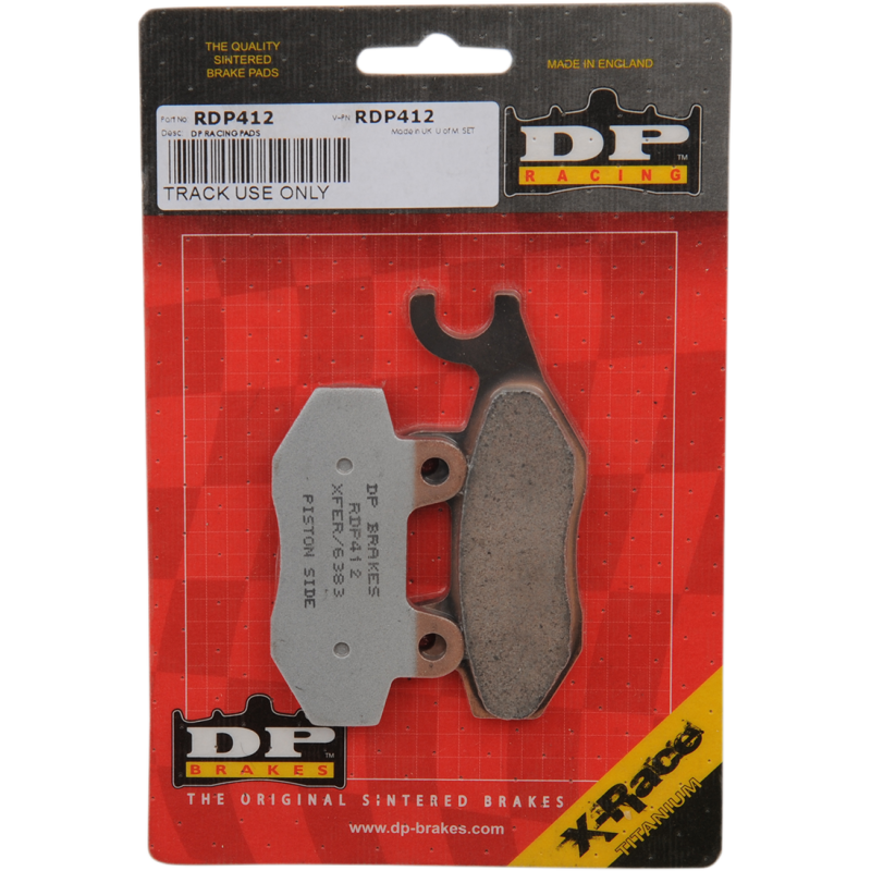 DP BRAKES RDP412 RACE COMPOUND BRAKE PAD SET RDP412