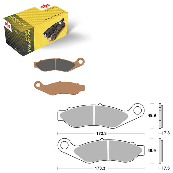 SBS HIGH PERFORMANCE & NO DUST SINTER BRAKE PAD  6550922100