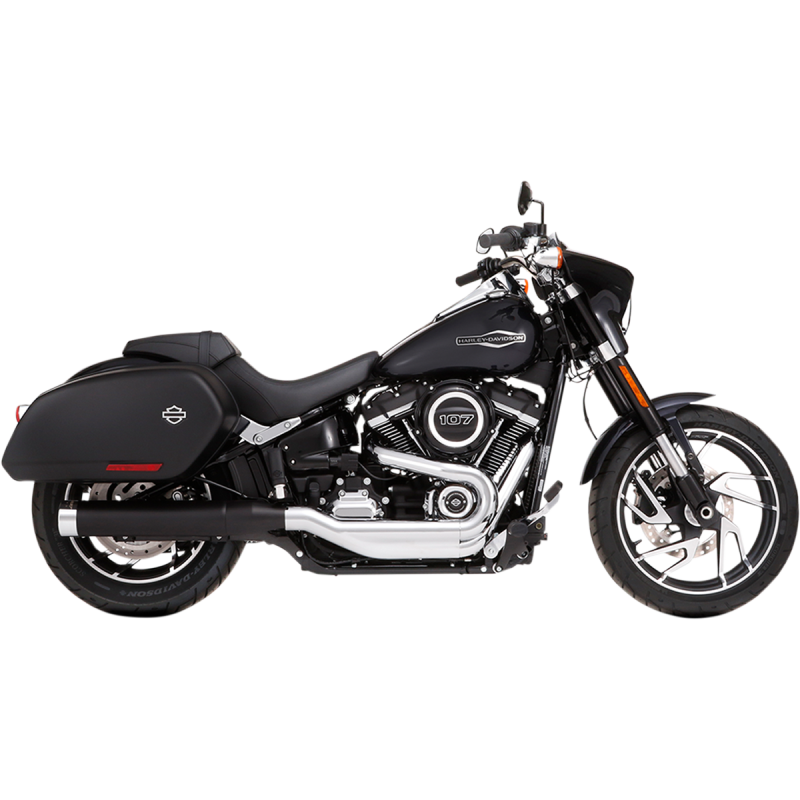 RINEHART RACING 18-23 FLSB 4" SLIP-ON BLACK W/CHR EC 500-1231C