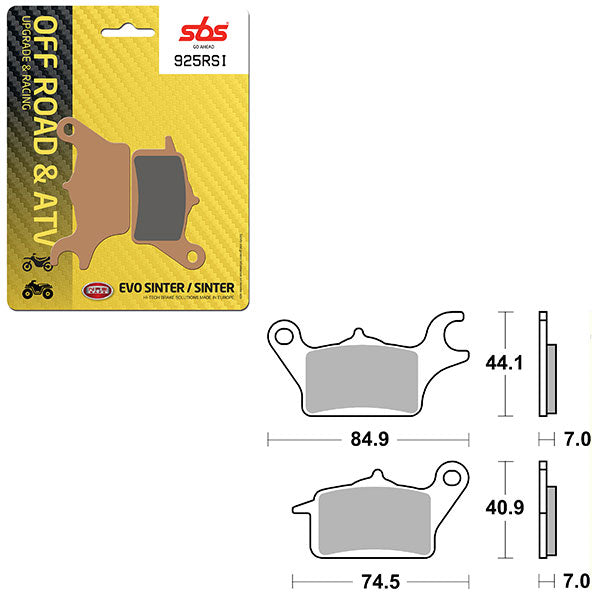 SBS EVO SINTER BRAKE PAD  6280925100