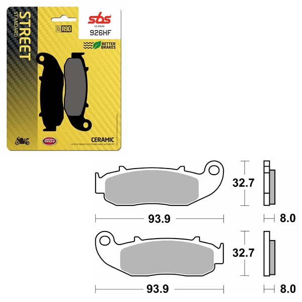 SBS CERAMIC BRAKE PAD  6190926100