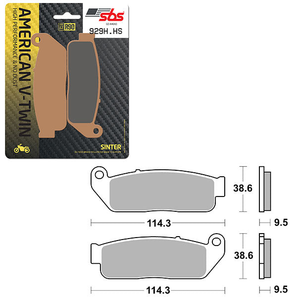 SBS HIGH PERFORMANCE & NO DUST SINTER BRAKE PAD  6550929100