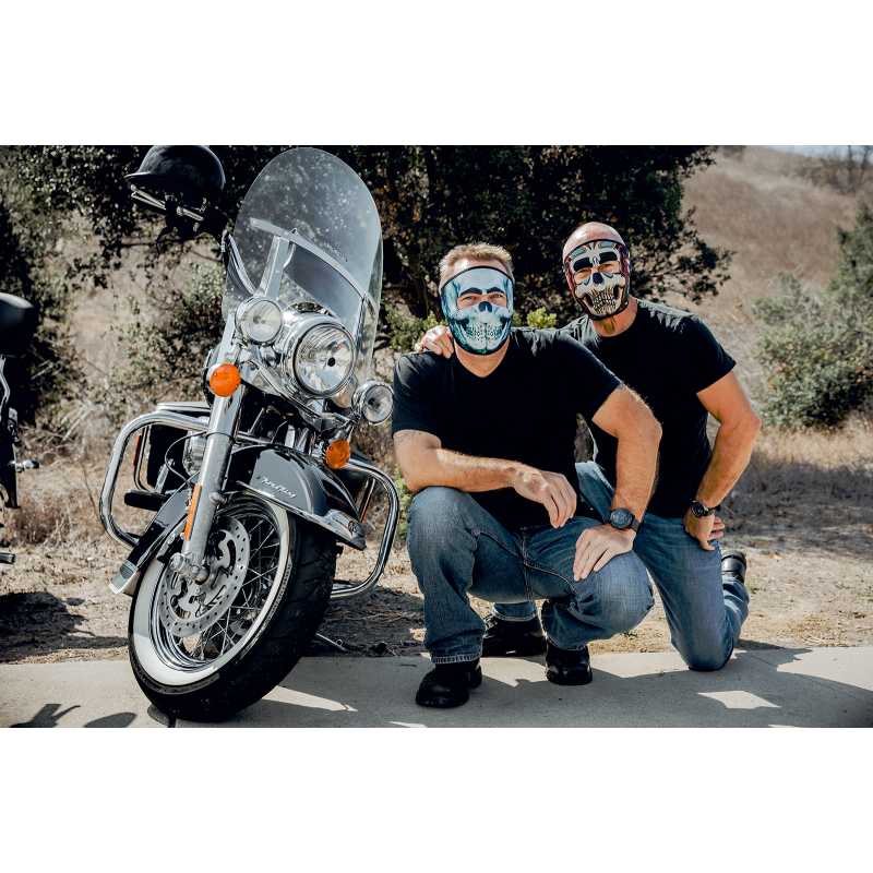 ZAN HEADGEAR FULL FACE MASK NEOPRENE PAINT SKULL WNFM414
